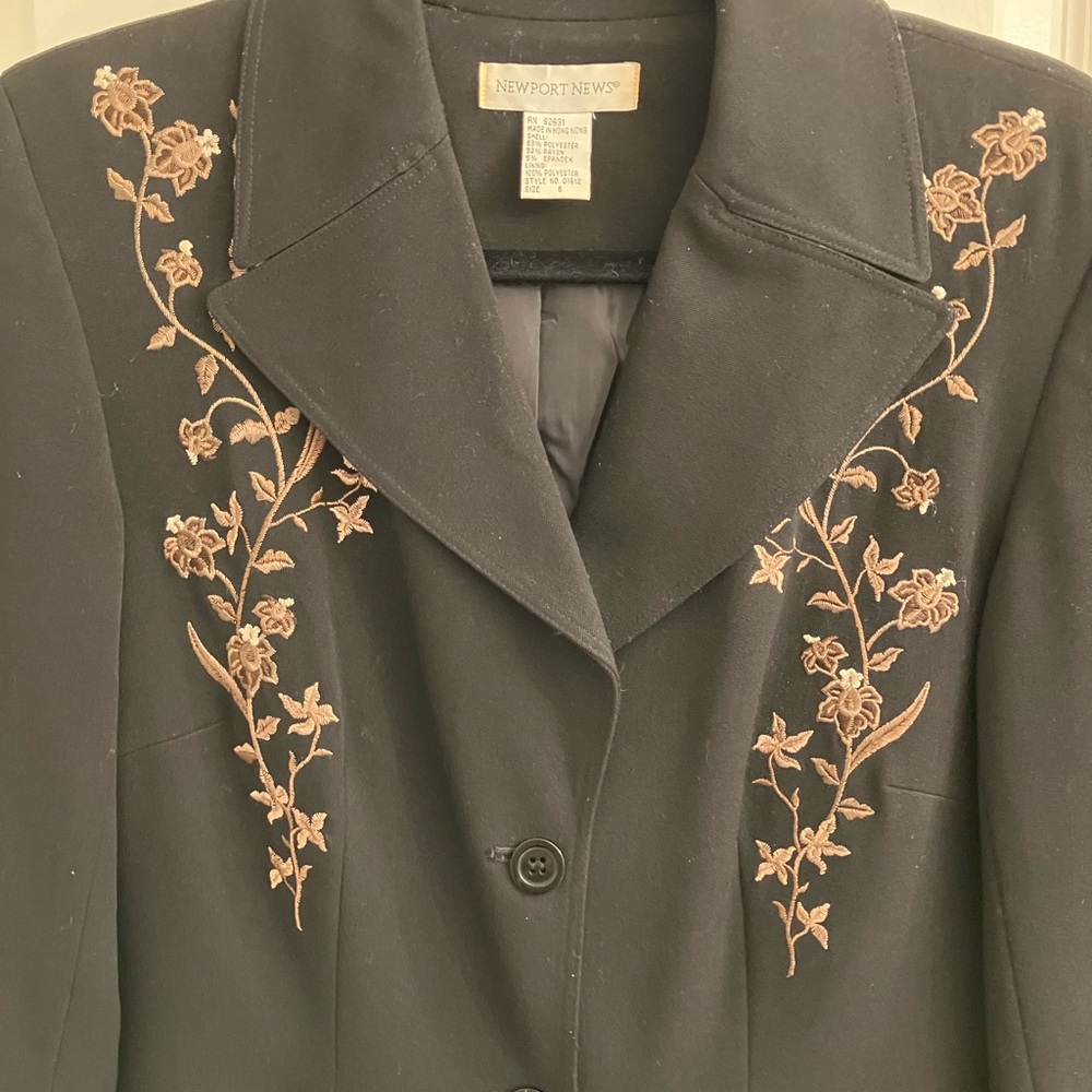 Vintage Embroidered Walking Coat